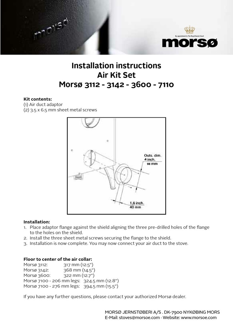 Morsø Air Kit Set installation instructions