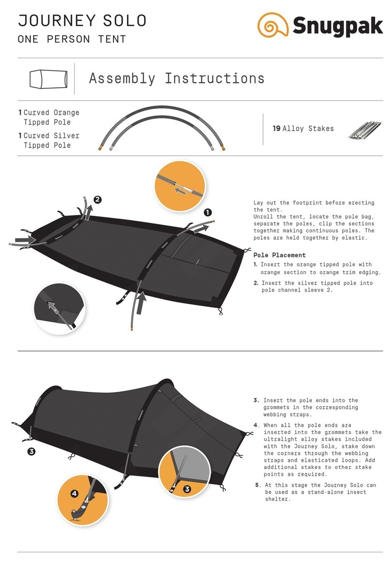 Snugpak JOURNEY SOLO Assembly instructions