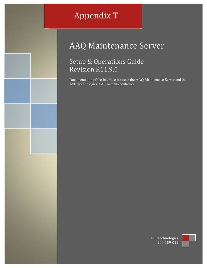 AvL Technologies AAQ Maintenance Server Setup & operation guide