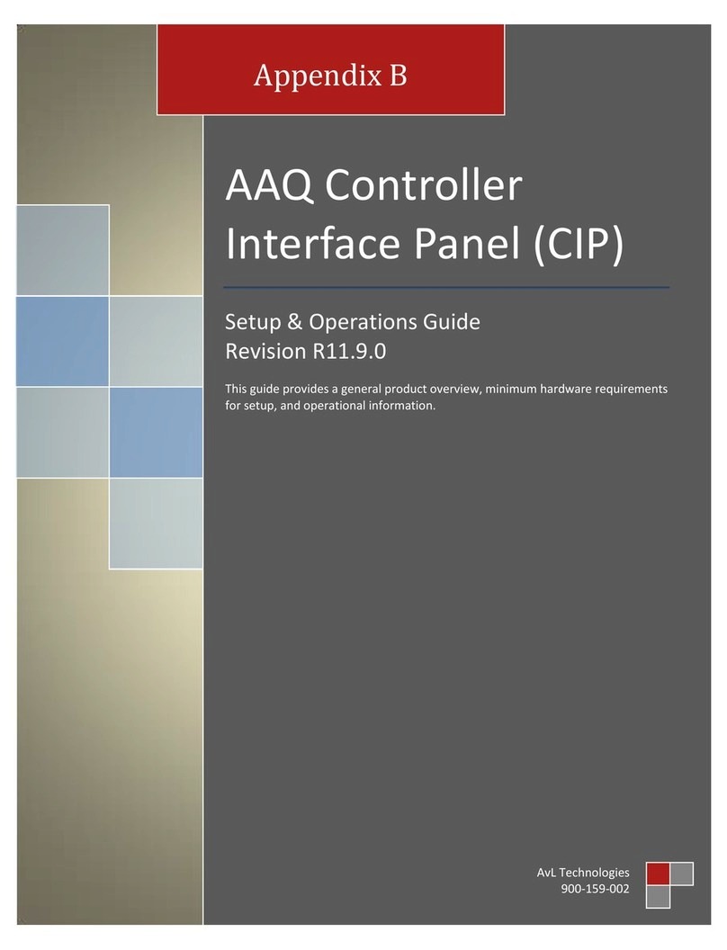 AvL Technologies AAQ CIP Setup & operation guide