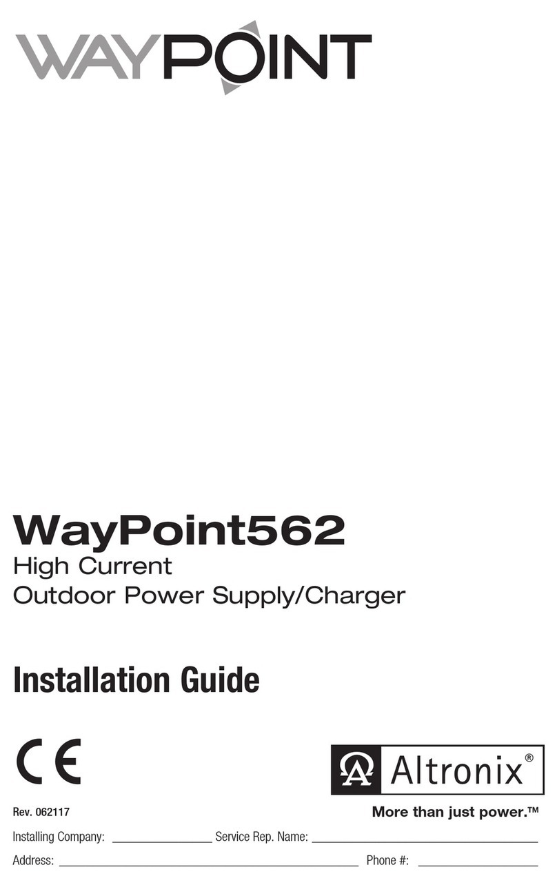 Altronix WayPoint562 User manual
