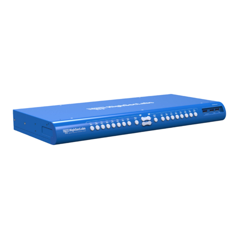 High Sec Labs SX22 N Series User manual