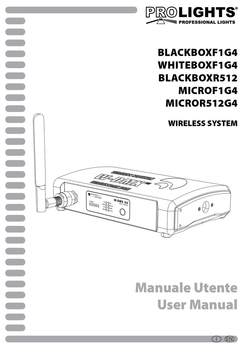 Music & Lights PROLIGHTS BlackBoxF1G4 user manual