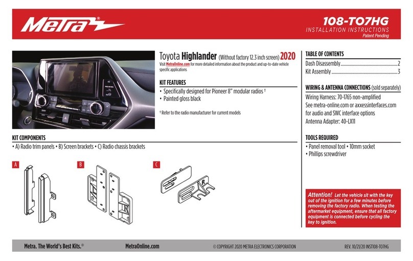Metra Electronics 108-TO7HG installation instructions