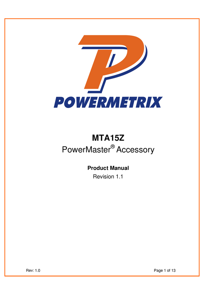 PowerMetrix PowerMaster MTA15Z product manual