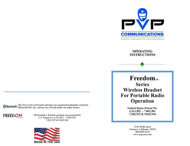 PVP Communications Freedom Series User manual