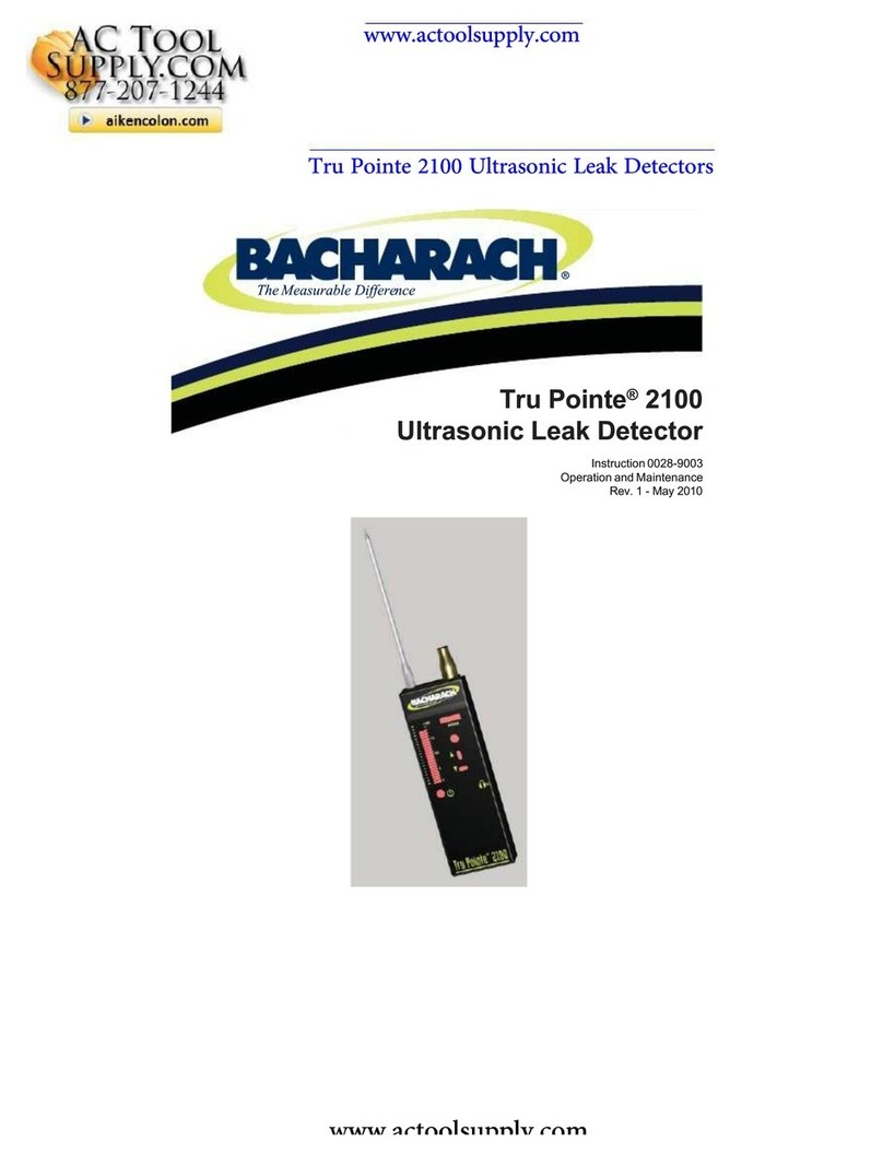 AC Tool Supply BACHARACH Tru Pointe 2100 Operation and maintenance AC Tool Supply BACHARACH Tru Pointe 2100 Operation and maintenance
