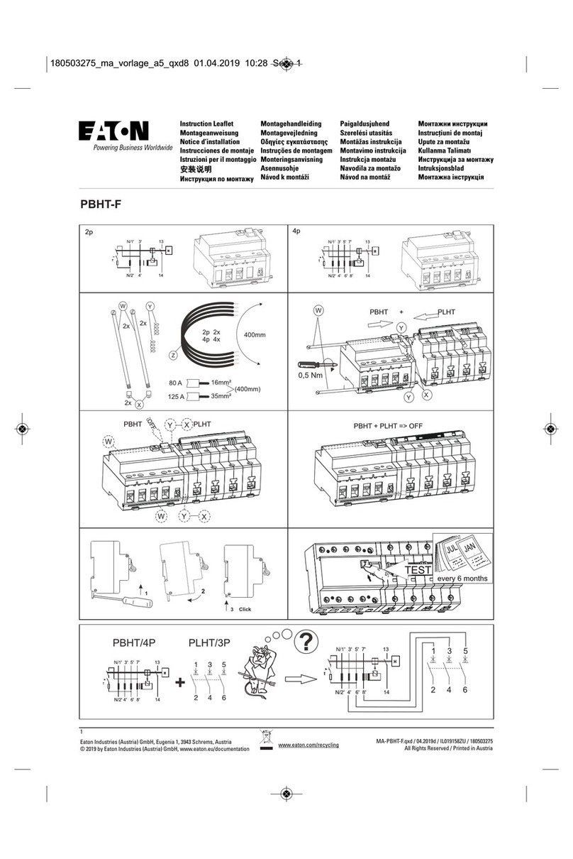 Eaton PBHT-F Manual