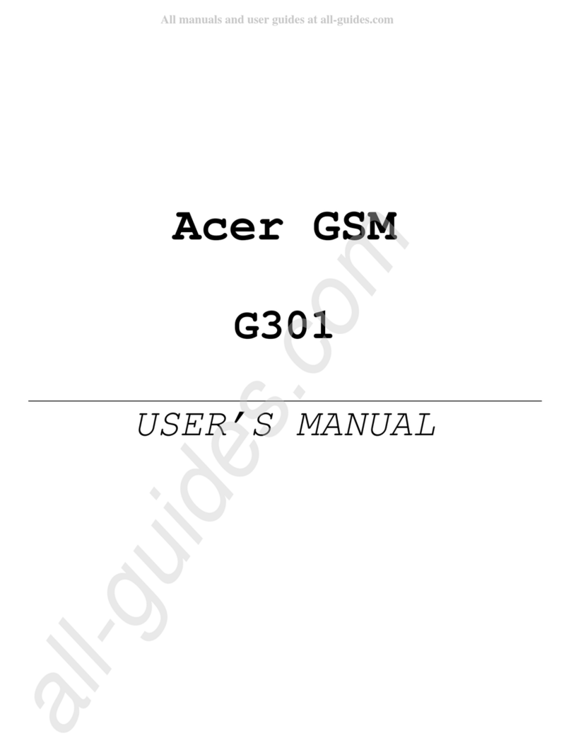 Acer G301 User manual