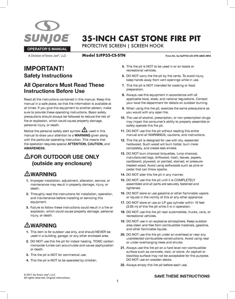 SNOWJOE SUNJOE SJFP35-CS-STN User manual