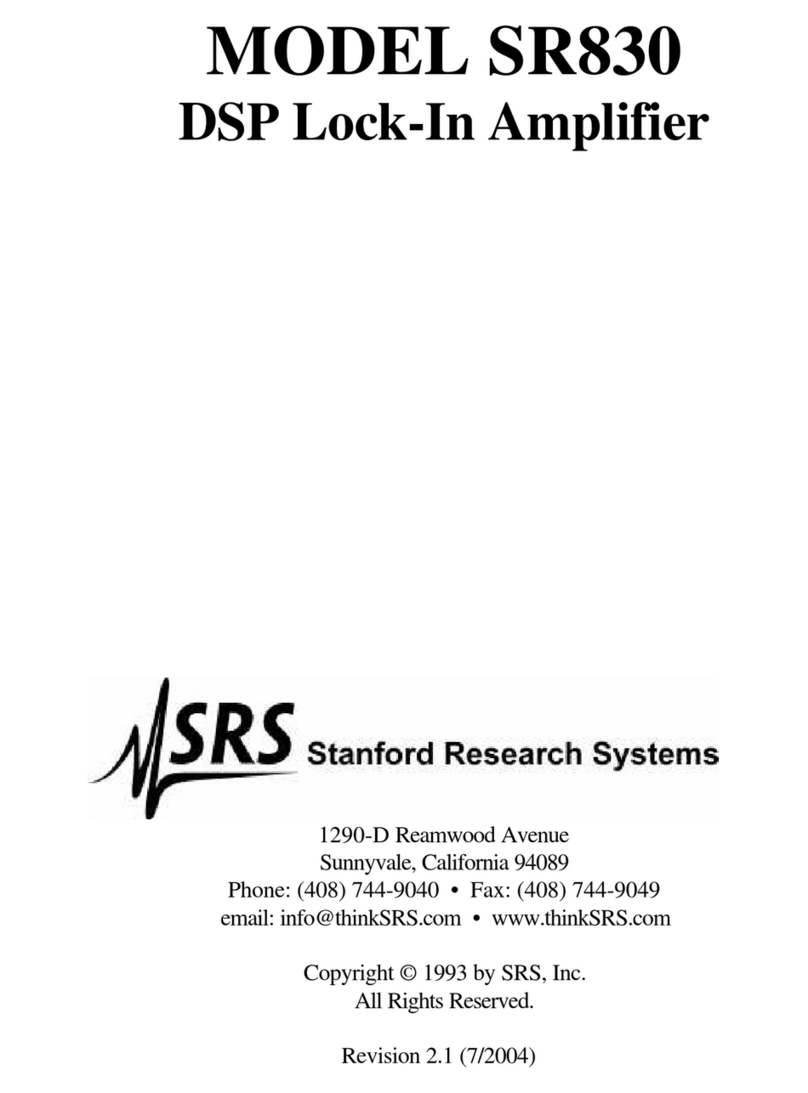 Stanford Research Systems SR830 User manual
