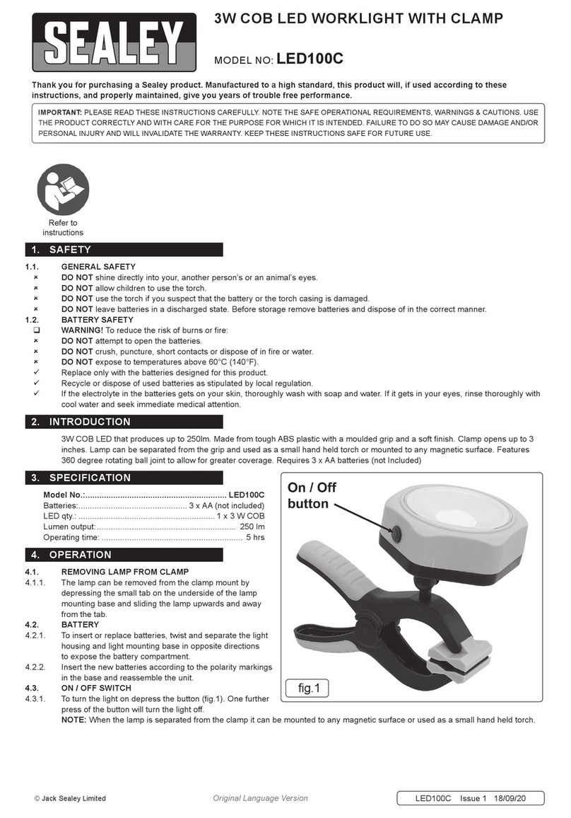 Sealey LED100C User manual