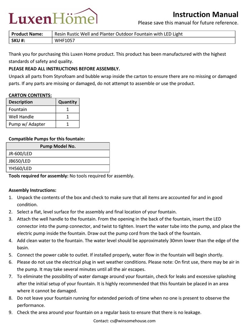 LuxenHome WHF1057 User manual LuxenHome WHF1057 User manual
