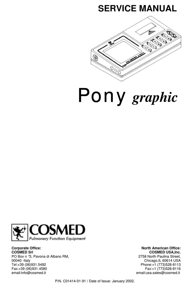 Cosmed Pony graphic Service manual