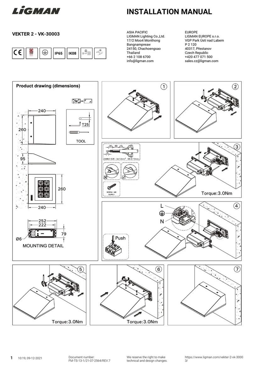 LIGMAN VEKTER 2 installation manual
