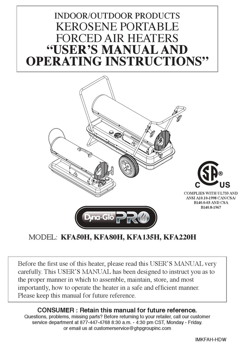 Dyna-Glo KFA80H Manual