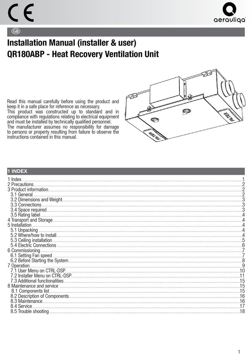 aerauliqa QR180ABP installation manual