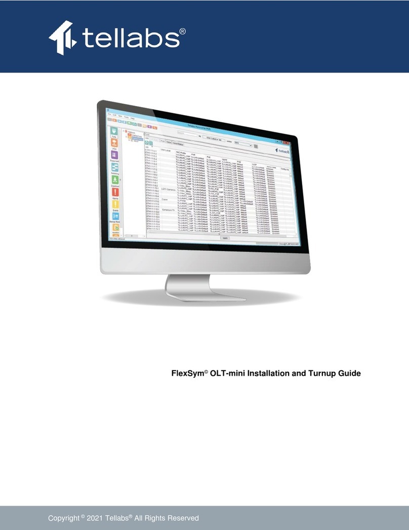 Tellabs FlexSym OLT-mini User manual Tellabs FlexSym OLT-mini User manual