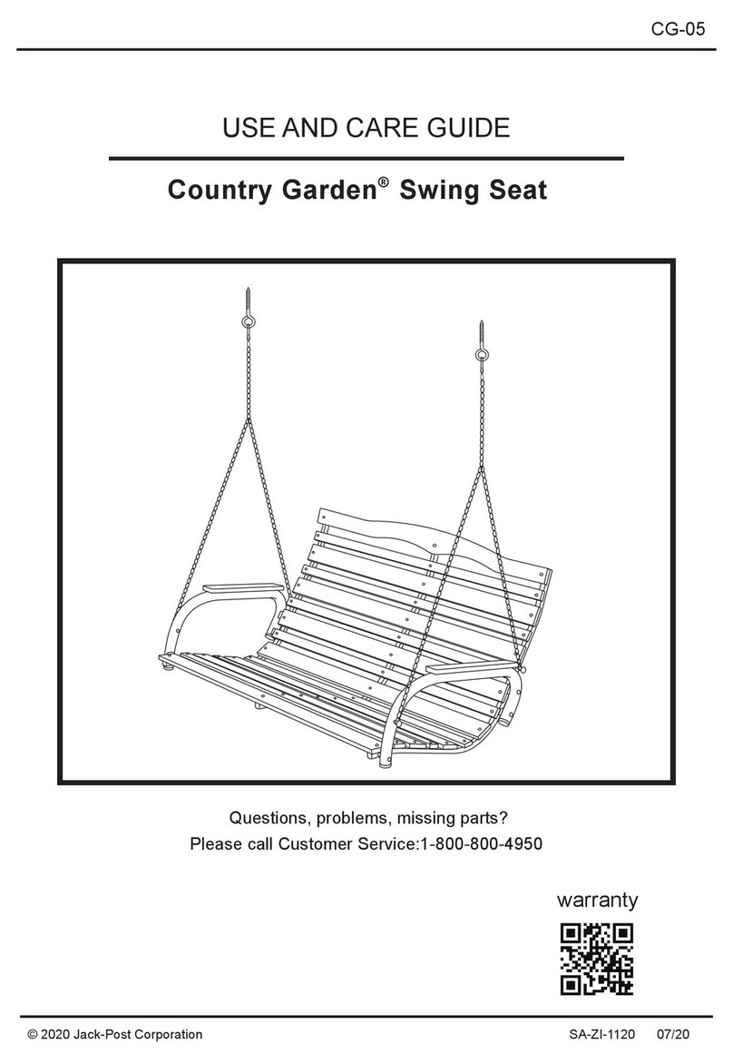 Jack-Post Country Garden Use and care guide