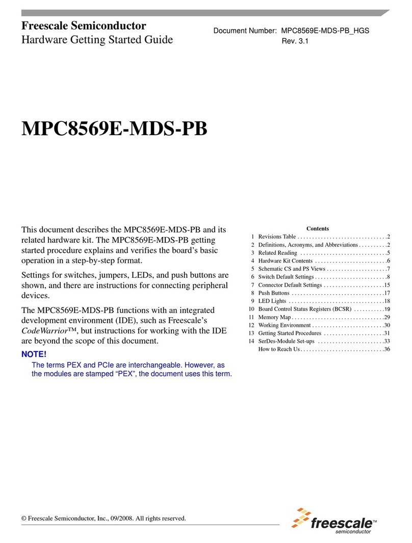 Freescale Semiconductor MPC8569E-MDS-PB User manual