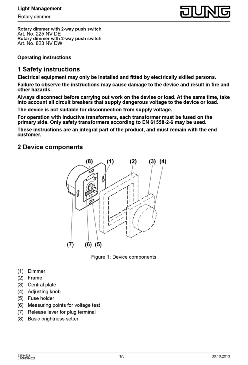 Jung 225 NV DE User manual