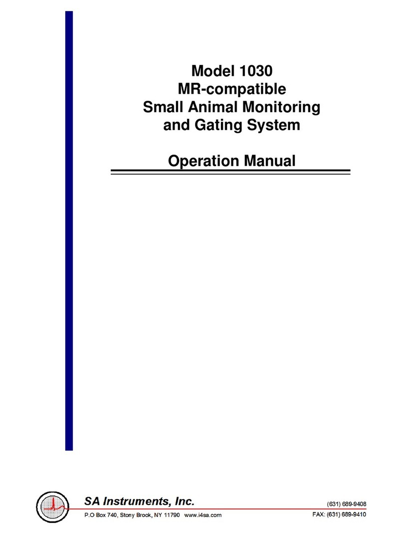 SA Instruments 1030 Operation manual