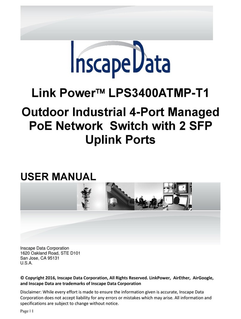Inscape Data Link Power LPS3400ATMP-T1 User manual