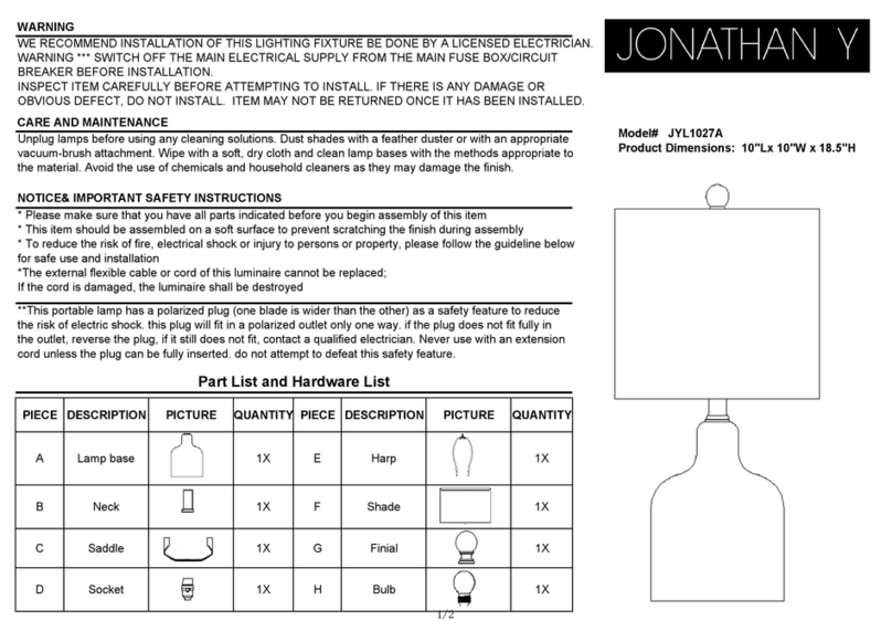 JONATHAN Y JYL1027A User manual JONATHAN Y JYL1027A User manual