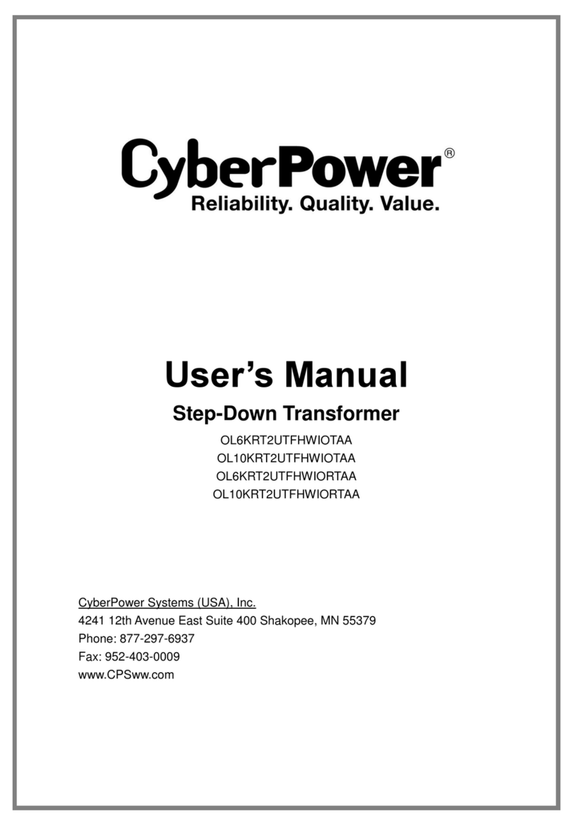 CyberPower OL6KRT2UTFHWIOTAA User manual