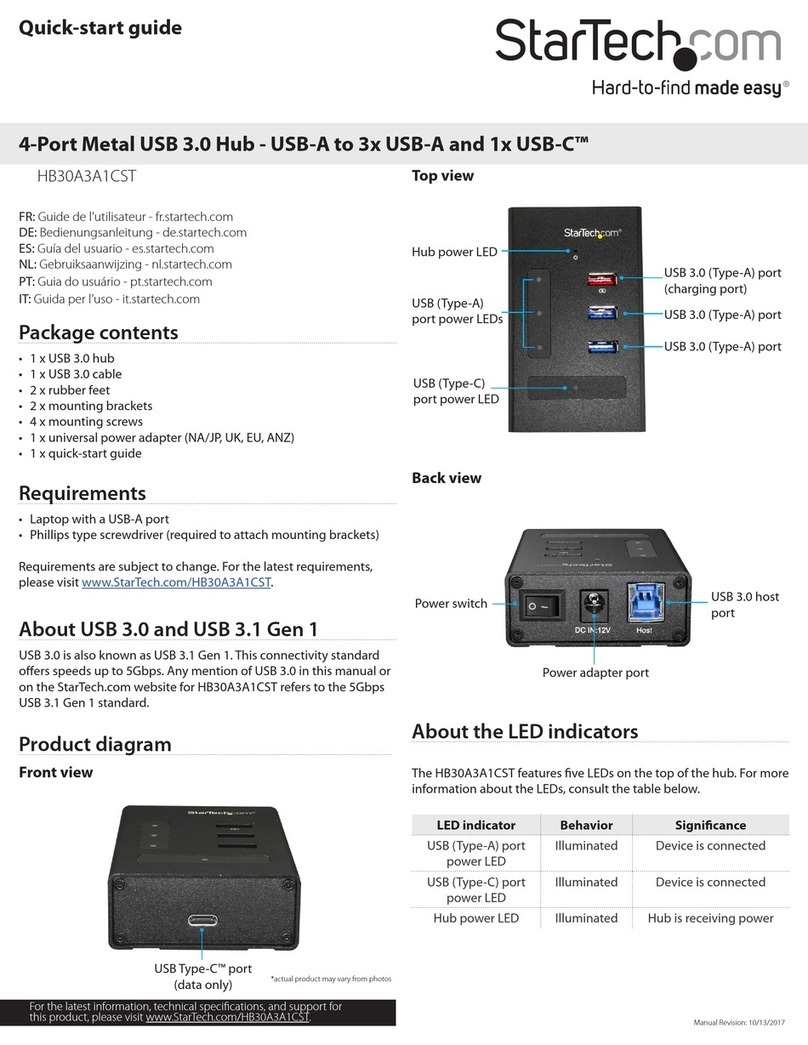 StarTech.com HB30A3A1CST quick start guide