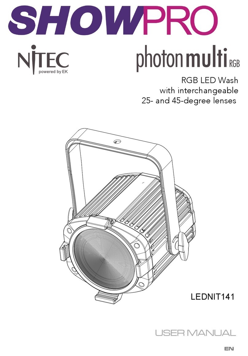 ShowPro NITEC photon multi LEDNIT141 user manual ShowPro NITEC photon multi LEDNIT141 user manual