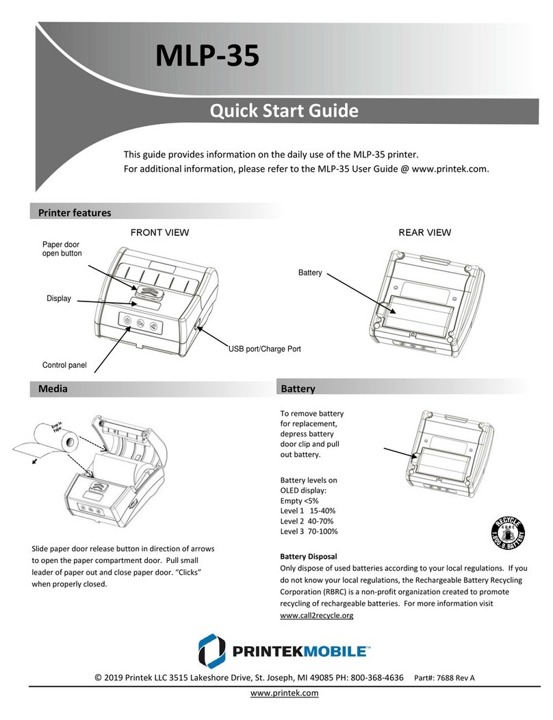 Printekmobile MLP-35 quick start guide