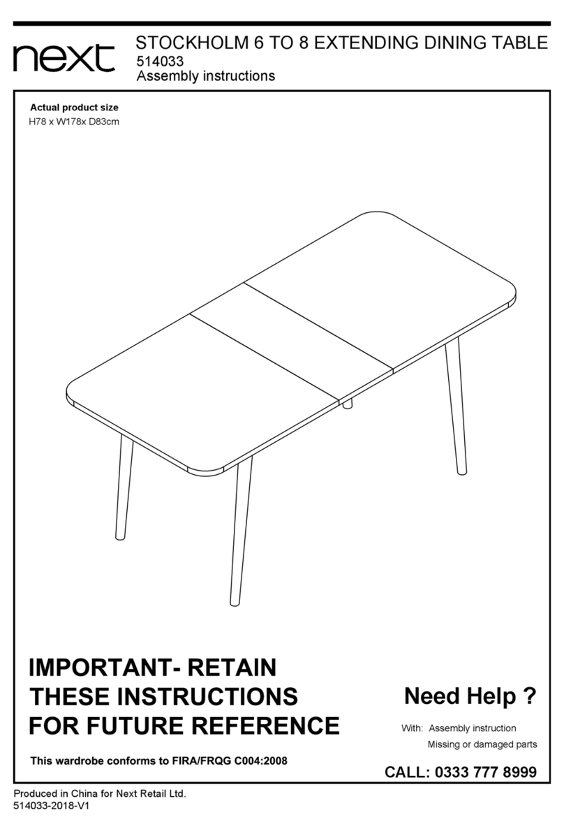 Next 514033 Assembly instructions