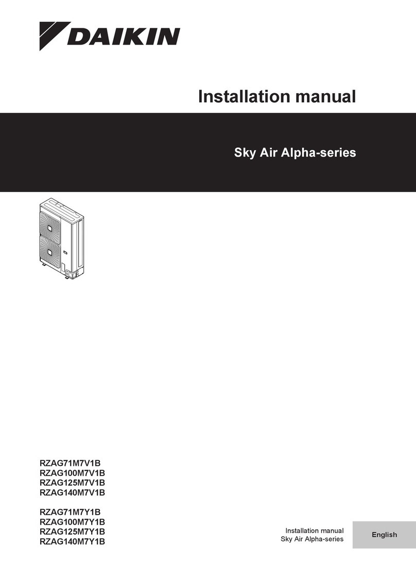 Daikin SkyAir RZAG125M7V1B User manual