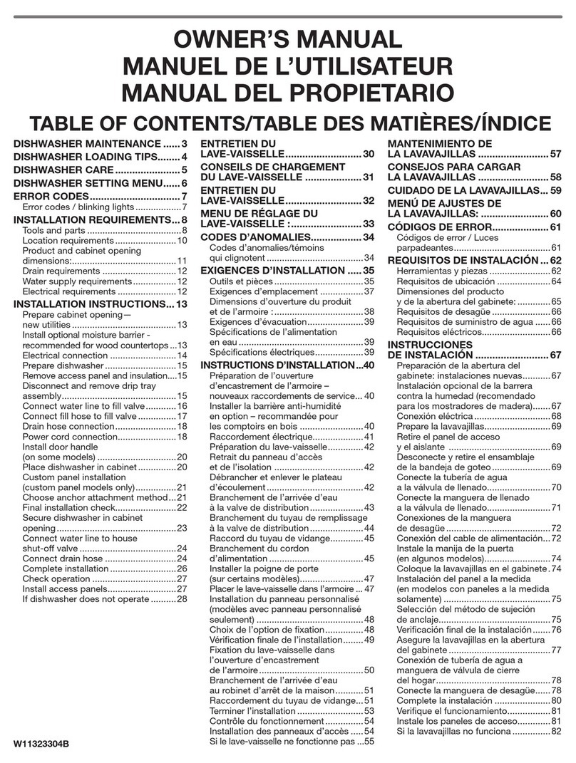 Whirlpool WDTA50SAKZ User manual