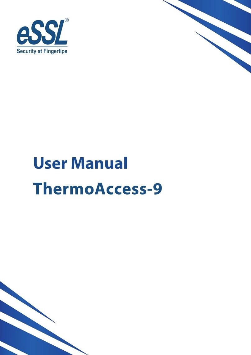 eSSL ThermoAccess-9 user manual