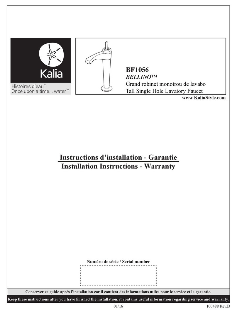 Kalia BELLINO BF1056 Installation guide
