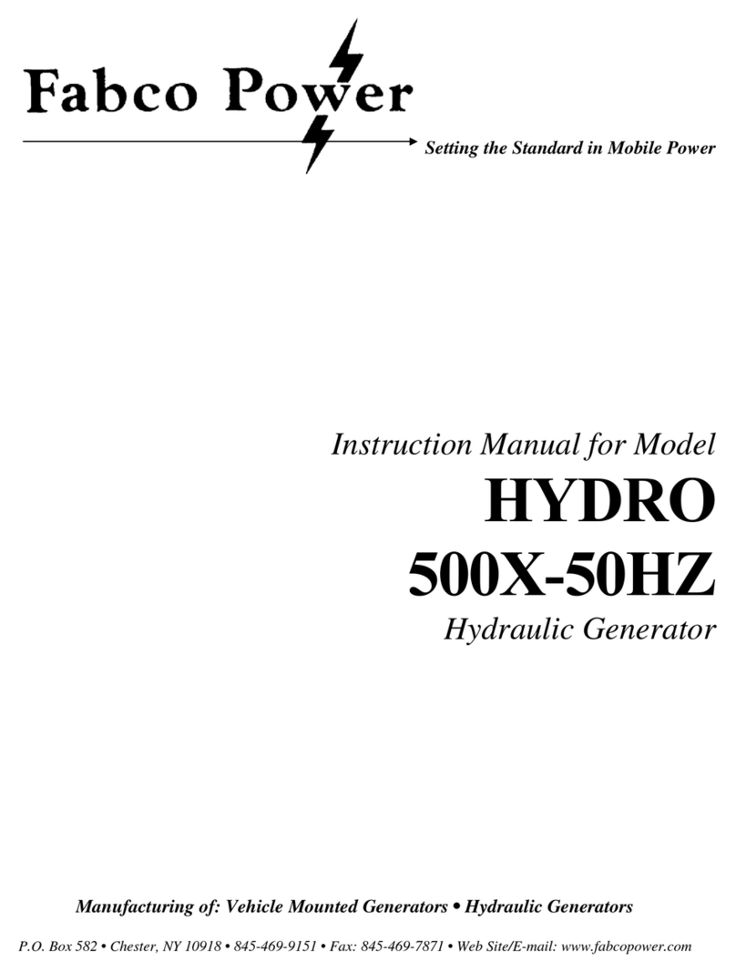 Fabco Power HYDRO 500X-50 instruction manual