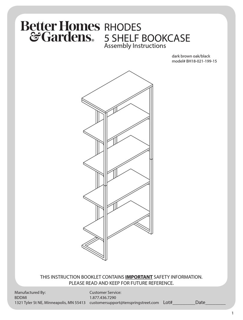 Better Homes and Gardens RHODES BH18-021-199-15 Assembly instructions