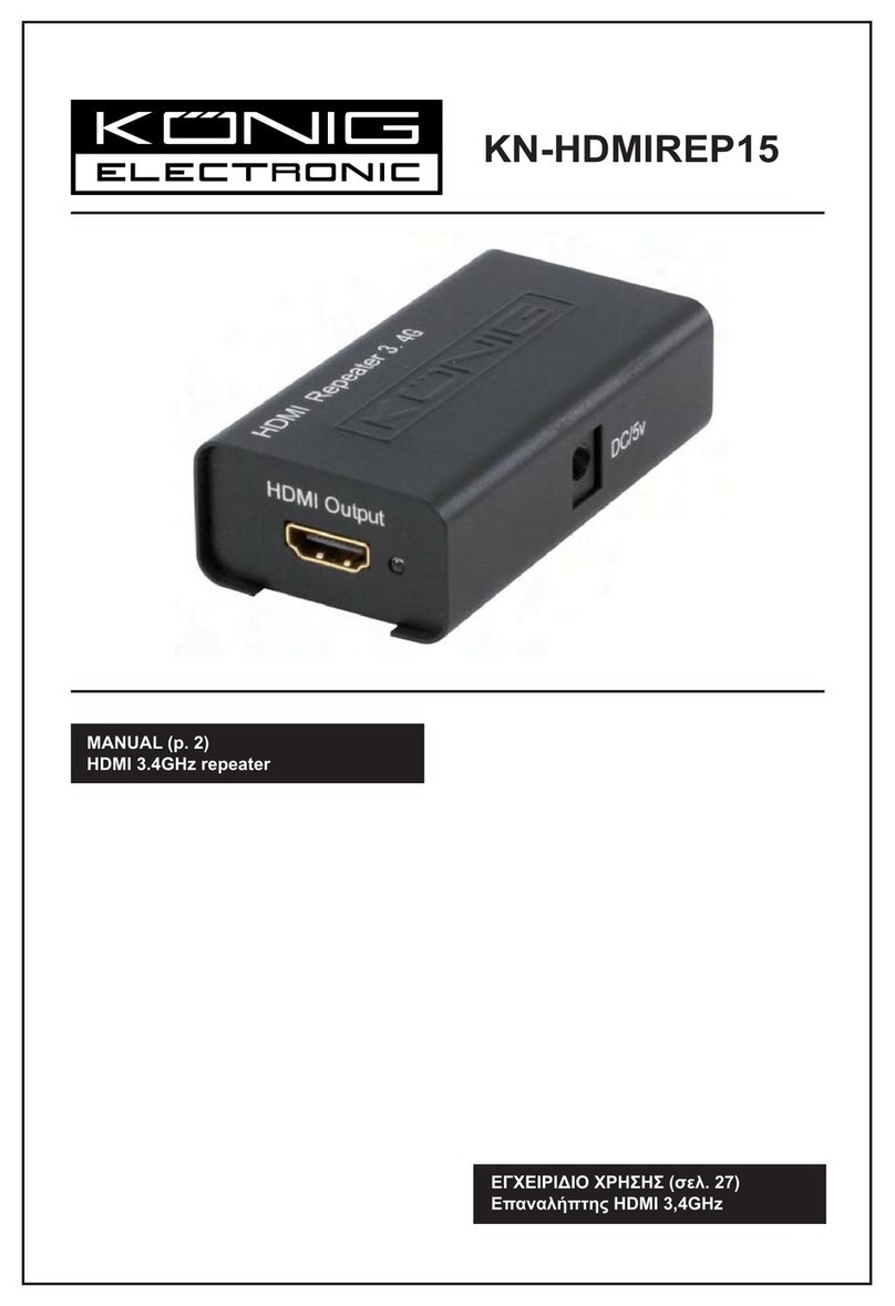 König Electronic KN-HDMIREP15 manual