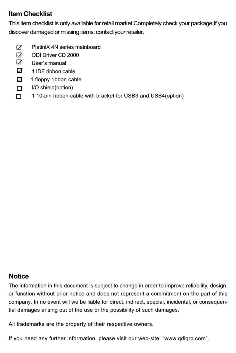 QDI PlatiniX 4N Series User manual