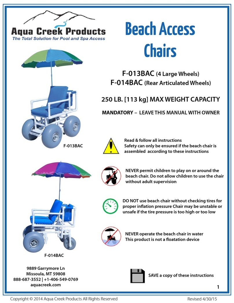 Aqua Creek Products F-013BAC manual