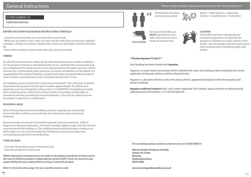 Mercia Garden Products Groundsman General instructions Mercia Garden Products Groundsman General instructions
