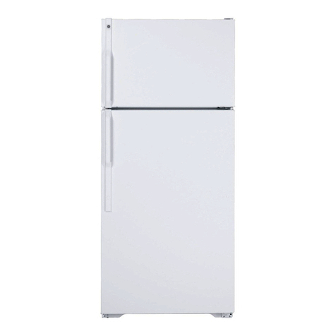 GE TOP-FREEZER 16 Operating instructions