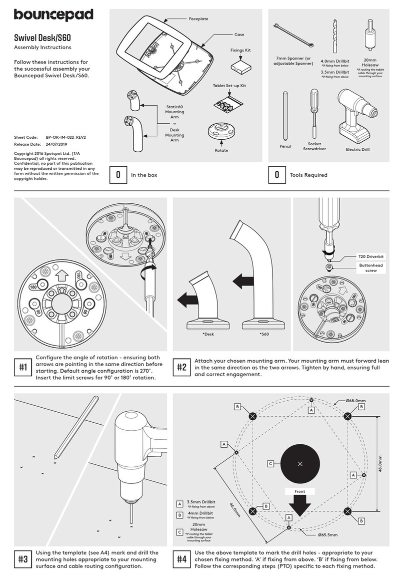 bouncepad Swivel Desk Assembly instructions