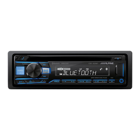 Alpine CDE-203BT owner's manual