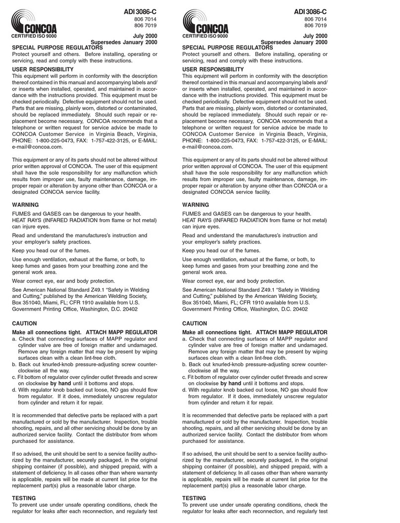 Concoa 806 7014 User manual