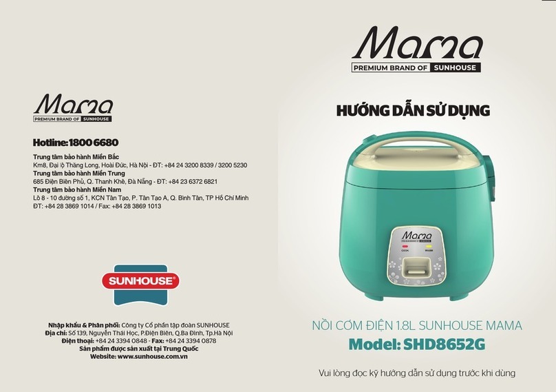 Sunhouse MAMA SHD8652G User manual