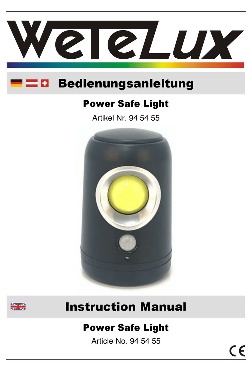 Wetelux 945455 instruction manual