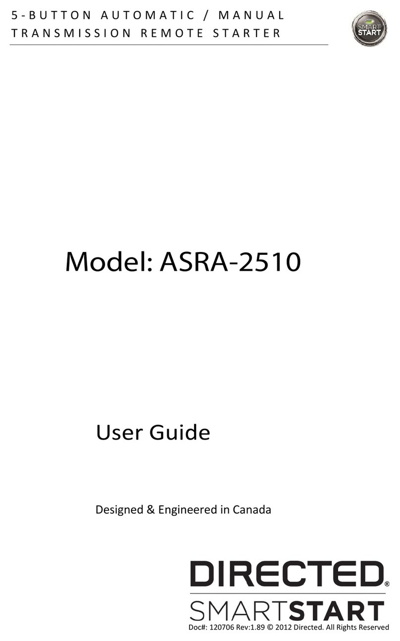 Directed SMARTSTART ASRA-2510 User manual Directed SMARTSTART ASRA-2510 User manual